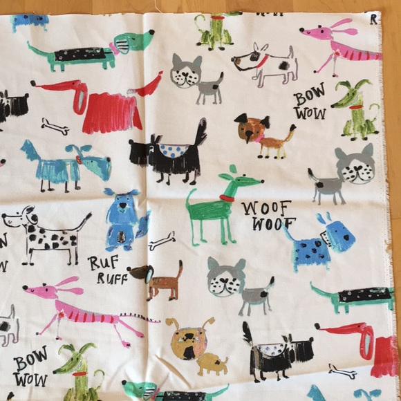 Painted Dog Print Duck Cloth Fabric - Picture 6 of 12